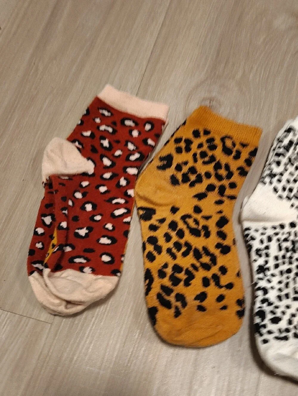 Old Navy Quarter Crew Leopard - Pack of 5 - Assorted Colors